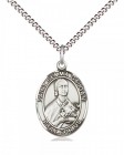 Women's Pewter Oval St. Gemma Galgani Medal