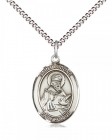 Women's Pewter Oval St. Isidore of Seville Medal