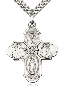 4 Way Cross Pendant, Sterling Silver [BL4081]