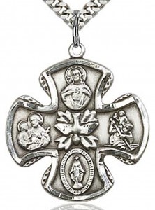 5 Way Cross Pendant, Sterling Silver [BL6346]