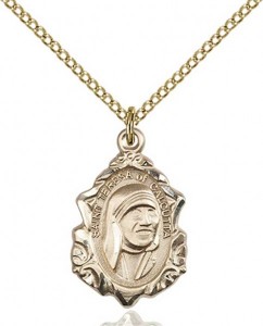Blessed Teresa of Calcutta Medal, Gold Filled [BL4900]