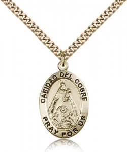 Caridad Del Cobre Medal, Gold Filled [BL5668]