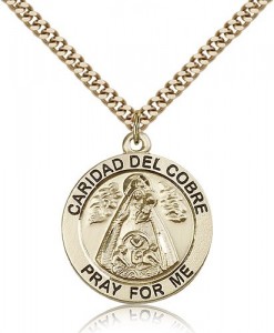 Caridad Del Cobre Medal, Gold Filled [BL5764]