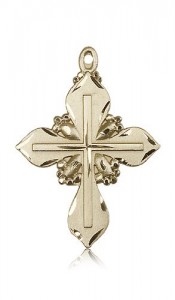 Cross Pendant, 14 Karat Gold [BL6791]