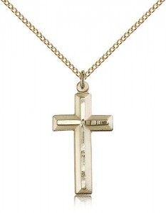 Cross Pendant, Gold Filled [BL6651]