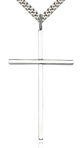 Large Sterling Silver Cross Pendant [BL4048]