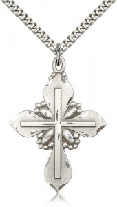 Cross Pendant, Sterling Silver [BL6792]