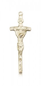 Crucifix Pendant, 14 Karat Gold [BL4494]