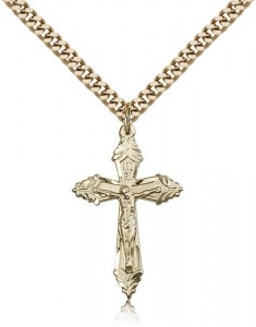 Crucifix Pendant, Gold Filled [BL4769]