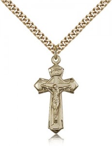 Crucifix Pendant, Gold Filled [BL6853]