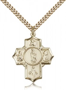 Guadalupe Dieg Pio/Xav Nino Medal, Gold Filled [BL6508]