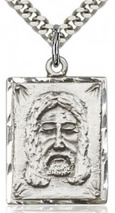 Holy Face Medal, Sterling Silver [BL4133]