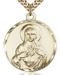 Immaculate Heart of Mary Medal, Gold Filled [BL4119]