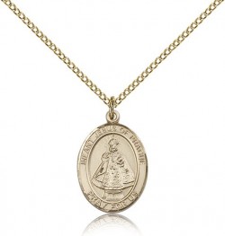 Infant of Prague Medal, Gold Filled, Medium [BL0196]