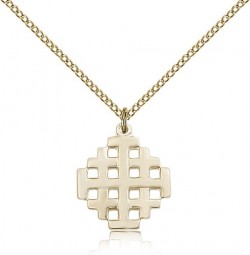 Jerusalem Cross Pendant, Gold Filled [BL5883]