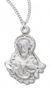 Women's Jesus Charm Necklace, Sterling Silver with Chain Options [HMR0958]