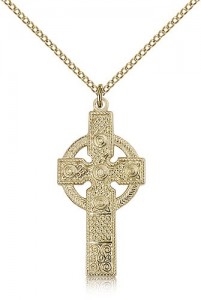 Kilklispeen Cross Pendant, Gold Filled [BL4312]