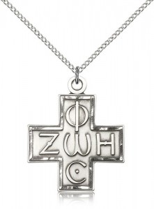 Light and Life Cross Pendant, Sterling Silver [BL6831]