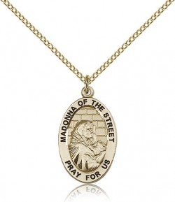 Madonna of the Street Medal, Gold Filled [BL5837]