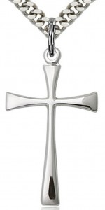 Men's Sterling Silver Maltese Cross Pendant [BL5288]