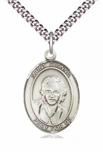 Men's Pewter Oval St. Gianna Medal [BLPW319]