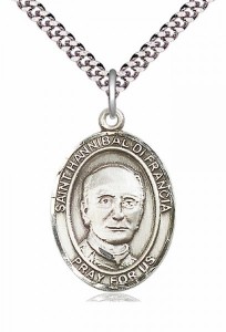 Men's Pewter Oval St. Hannibal Medal [BLPW324]