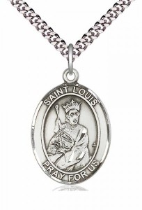 Men's Pewter Oval St. Louis Medal [BLPW109]