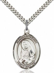 Men's Pewter Oval St. Madeline Sophie Barat Medal [BLPW238]