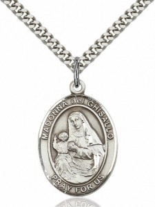 Men's Pewter Oval St. Madonna Del Ghisallo Medal [BLPW210]