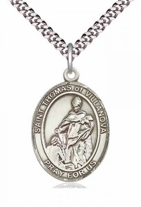 Men's Pewter Oval St. Pius X Medal [BLPW302]