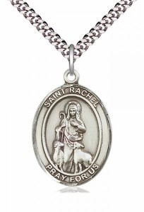 Men's Pewter Oval St. Rachel Medal [BLPW251]
