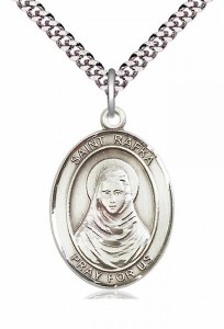 Men's Pewter Oval St. Rafta Medal [BLPW333]