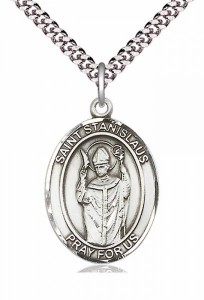 Men's Pewter Oval St. Stanislaus Medal [BLPW154]