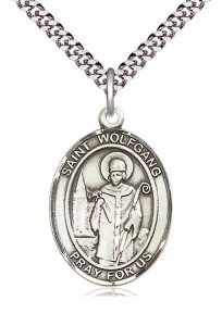 Men's Pewter Oval St. Wolfgang Medal [BLPW320]