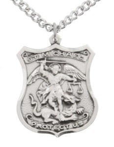Men's Sterling Silver St Michael Medal [SSM0001]