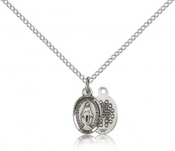 Miraculous Medal, Sterling Silver [BL4811]