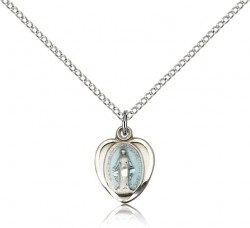 Miraculous Medal, Sterling Silver [BL4818]