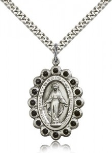 Miraculous Medal, Sterling Silver [BL5321]