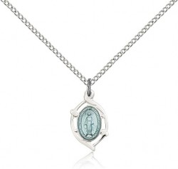 Miraculous Medal, Sterling Silver [BL6176]
