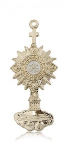 Monstrance Medal, 14 Karat Gold [BL6872]