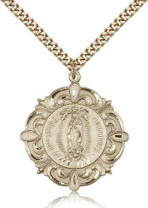 Our Lady of Guadalupe Medal, Gold Filled [BL6093]