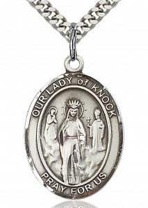 Our Lady of Knock Medal, Sterling Silver, Large [BL0333]