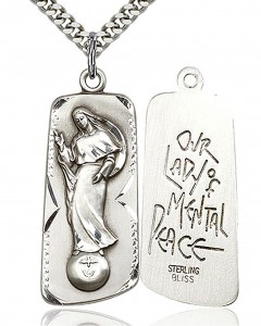 Our Lady of Mental Peace Medal, Sterling Silver [BL6020]