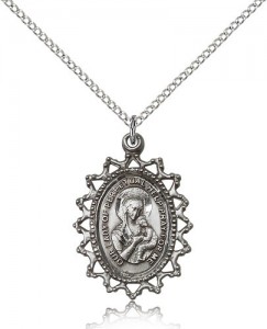 Our Lady of Perpetual Help Medal, Sterling Silver [BL5231]