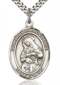 Our Lady of Providence Medal, Sterling Silver, Large [BL0441]