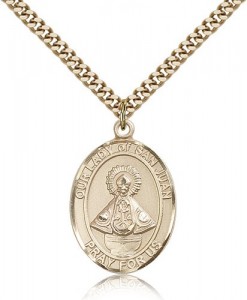 Our Lady of San Juan Medal, Gold Filled, Large [BL0447]