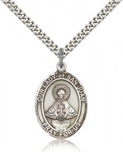 Our Lady of San Juan Medal, Sterling Silver, Large [BL0450]