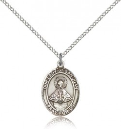 Our Lady of San Juan Medal, Sterling Silver, Medium [BL0451]