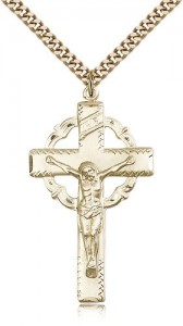 Crucifix Pendant, Gold Filled [BL4682]