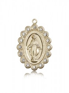 Miraculous Medal, 14 Karat Gold [BL5311]